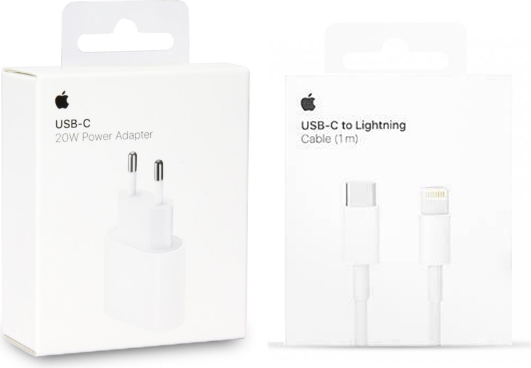 ᐅ • 20 Watt Apple Fast Charger - Origineel Blister - 1 Meter | Eenvoudig bij Opladers.nl