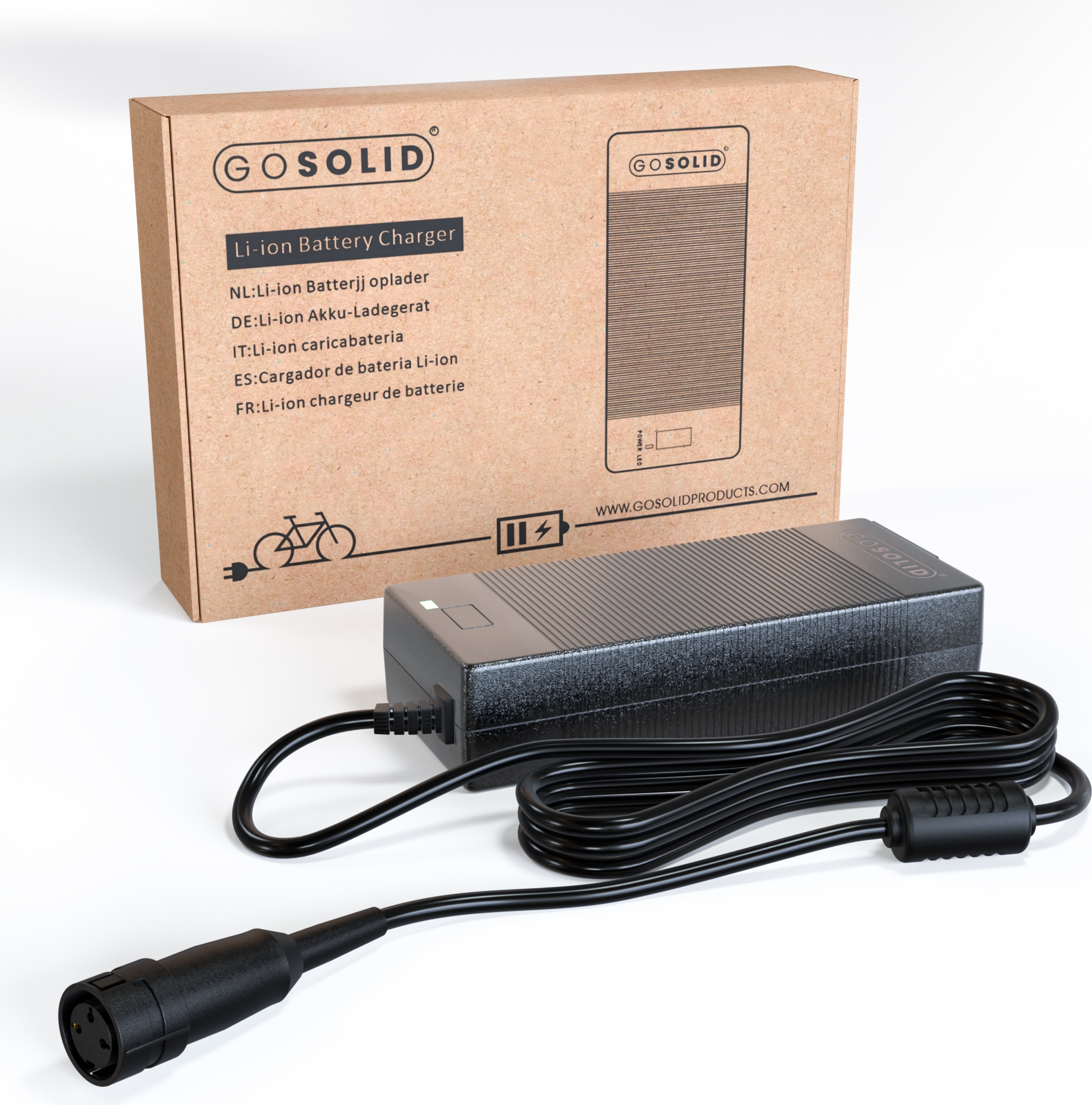 ᐅ • GO SOLID! Oplader voor Gazelle Innergy - 48V 2A | Eenvoudig bij  Opladers.nl