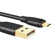 Aukey Micro-USB Data & Oplaadkabel geschikt voor GoPro Hero 4 Session - Zwart - 1M