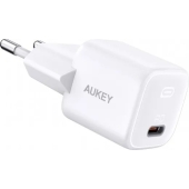 Aukey Power Delivery mini Adapter - USB-C - 20W - Wit