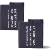Batterie adaptée pour GoPro Hero 8 Zwart, Li-ion, 3,85 V, 1250 mAh, 4,8 Wh