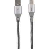 Musthavz USB-A naar USB-C Nylon Kabel - 1 Meter 