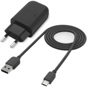 Oplader HTC Mini-USB 1 Ampere 100 CM - Origineel - Zwart