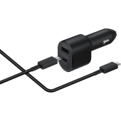 Samsung Super Fast Charging Autolader met 2 Usb Poorten 45W + USB-C kabel